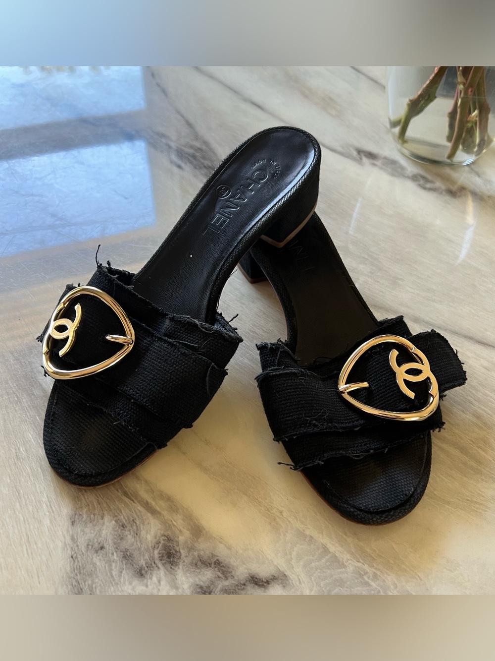 Vintage Chanel Slides
